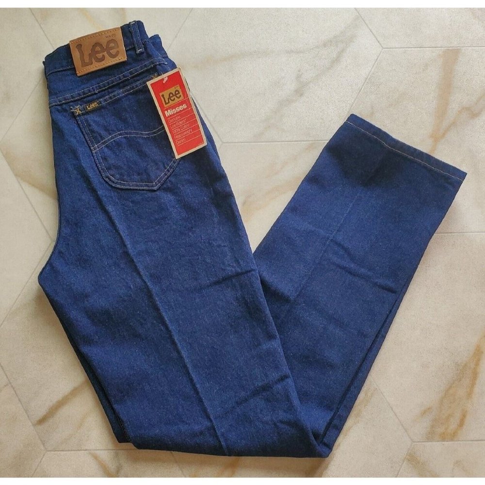 Vintage Lee Ms. Rider Riders Jeans USA Made NOS Size 14 Denim NWT 34" Straight